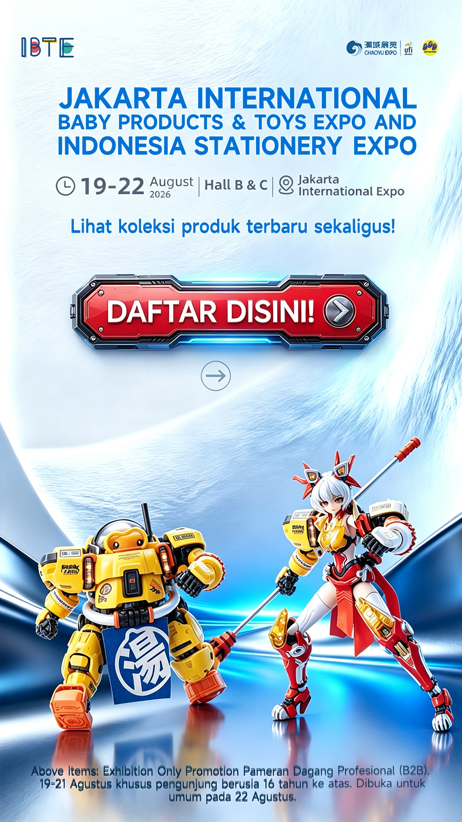 IBTE Indonesia Facebook ad from Jul 15, 2026