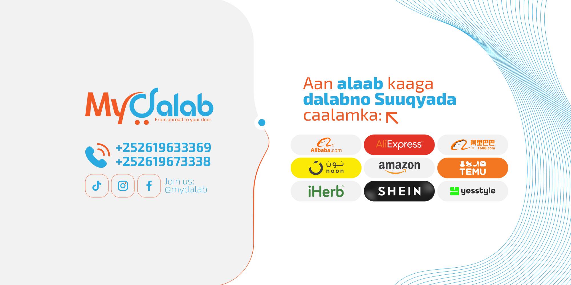 MyDalab Facebook ad: We order, We deliver, From abroad to your…