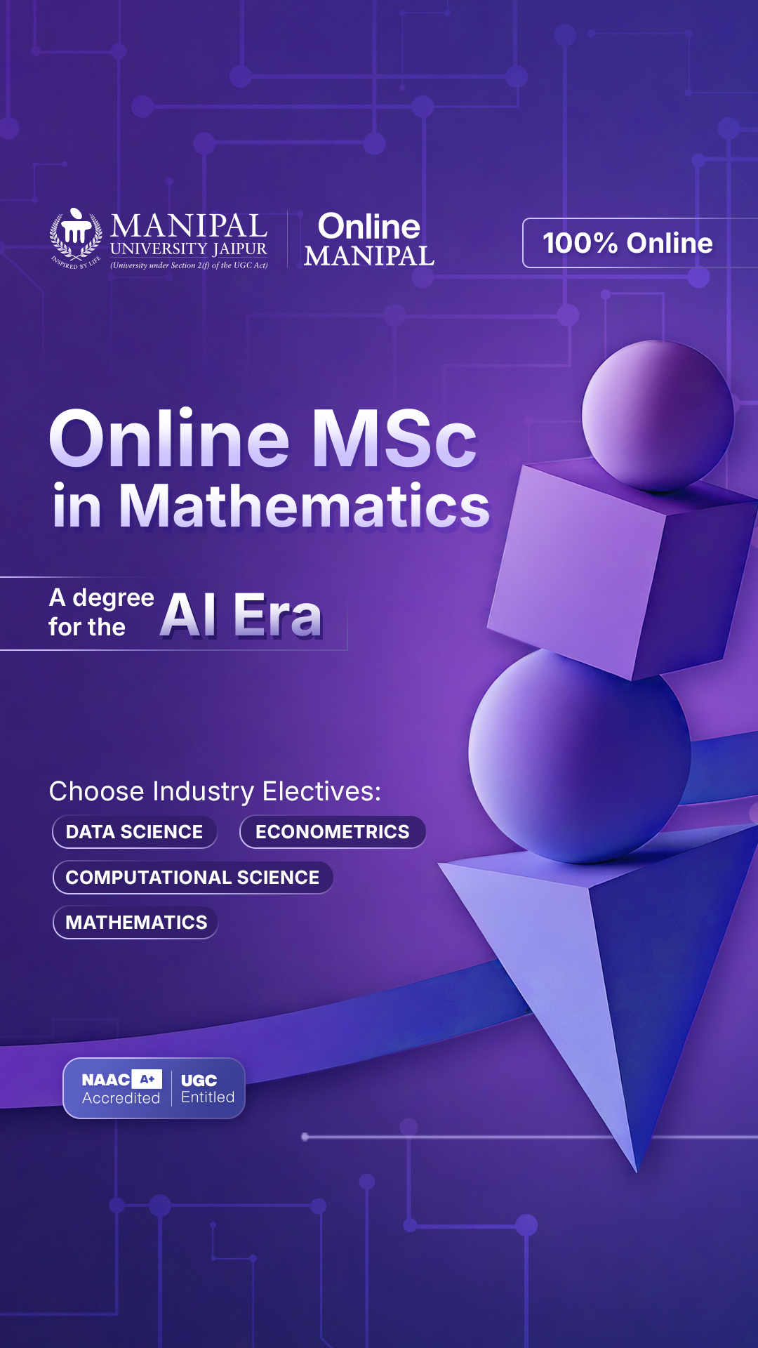 Manipal University Jaipur Online Facebook ad