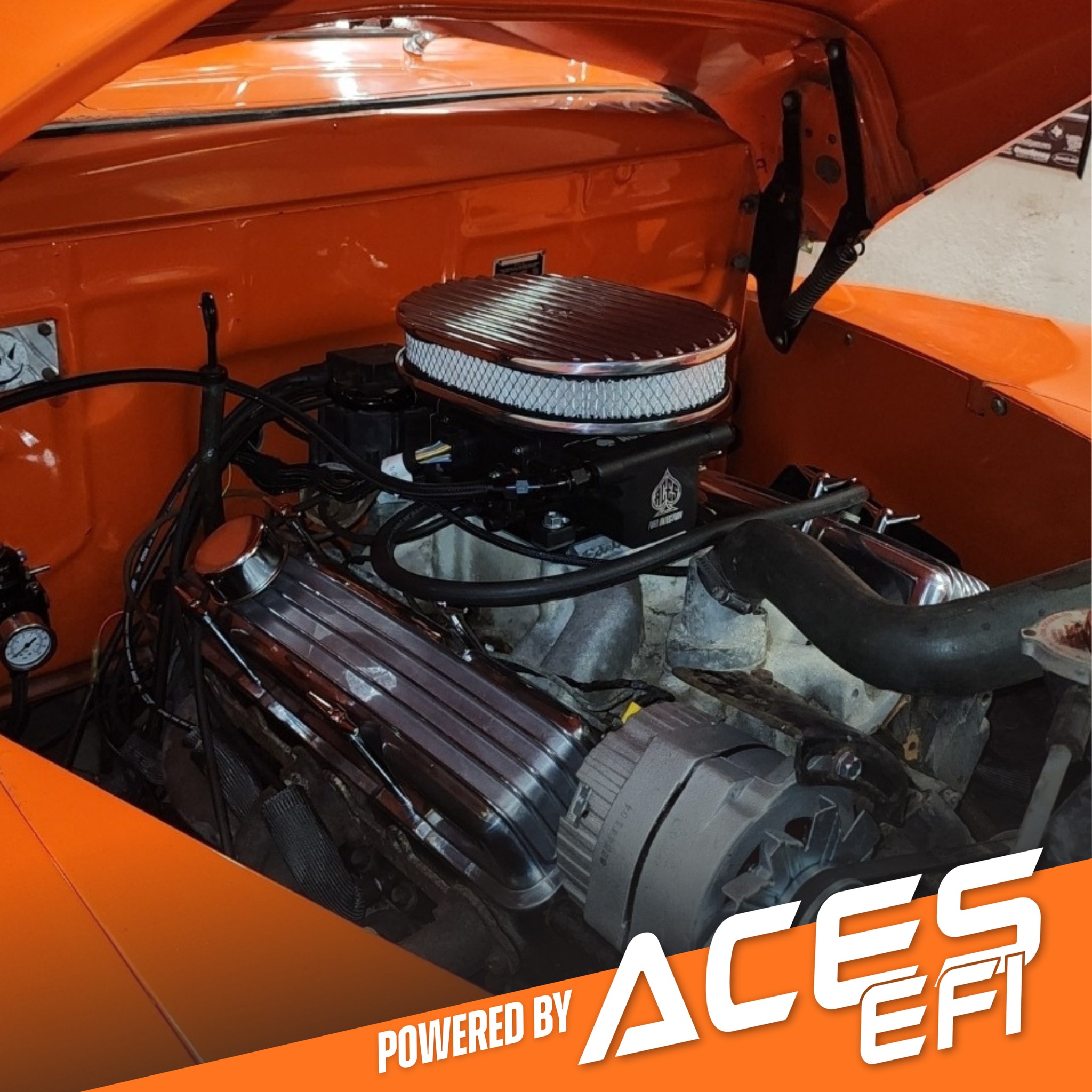 ACES Fuel Injection Facebook ad: Nick Waag! Out here with the 1947 coupe…