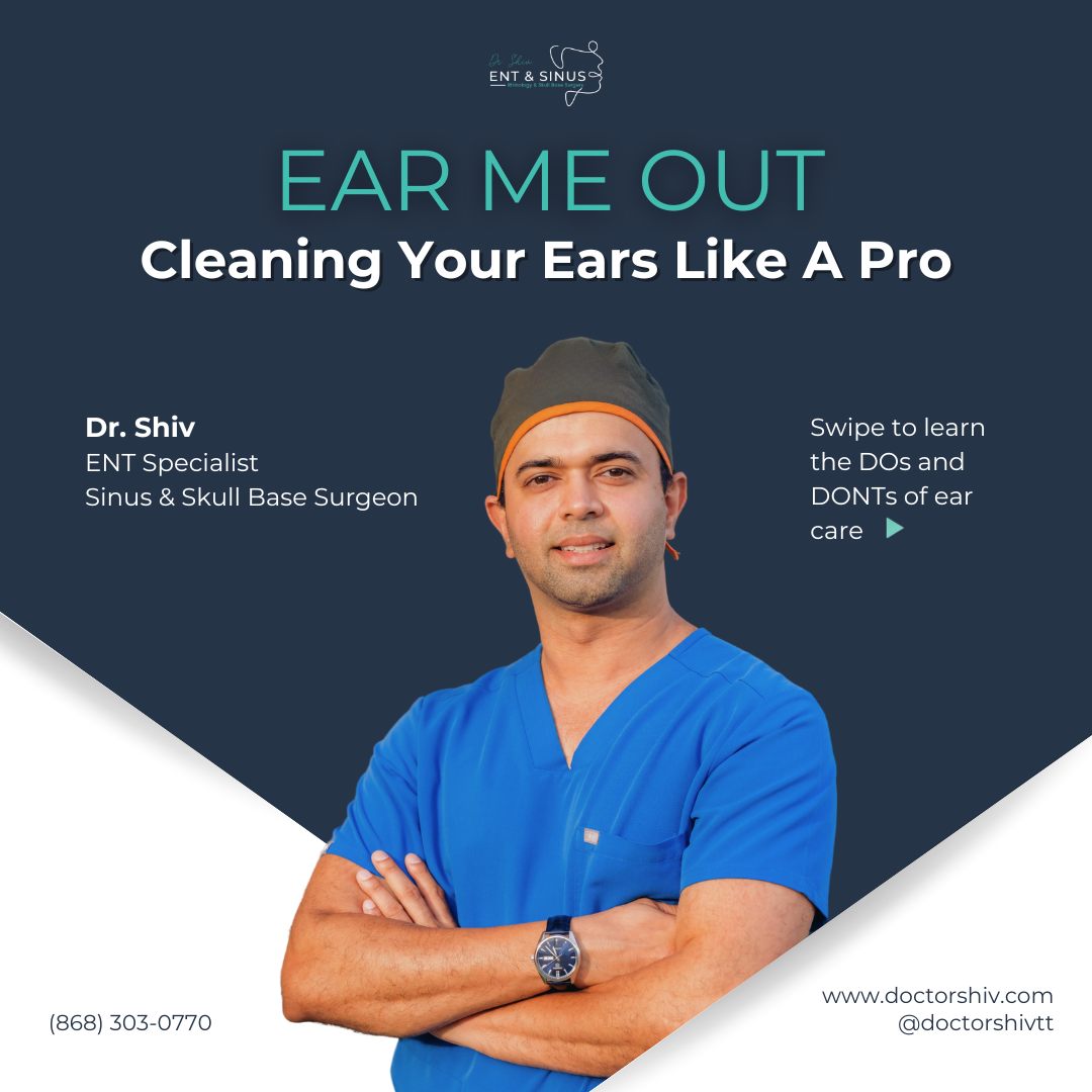 Dr Shiv ENT & Rhinology Facebook ad: Stop over-cleaning your ears!