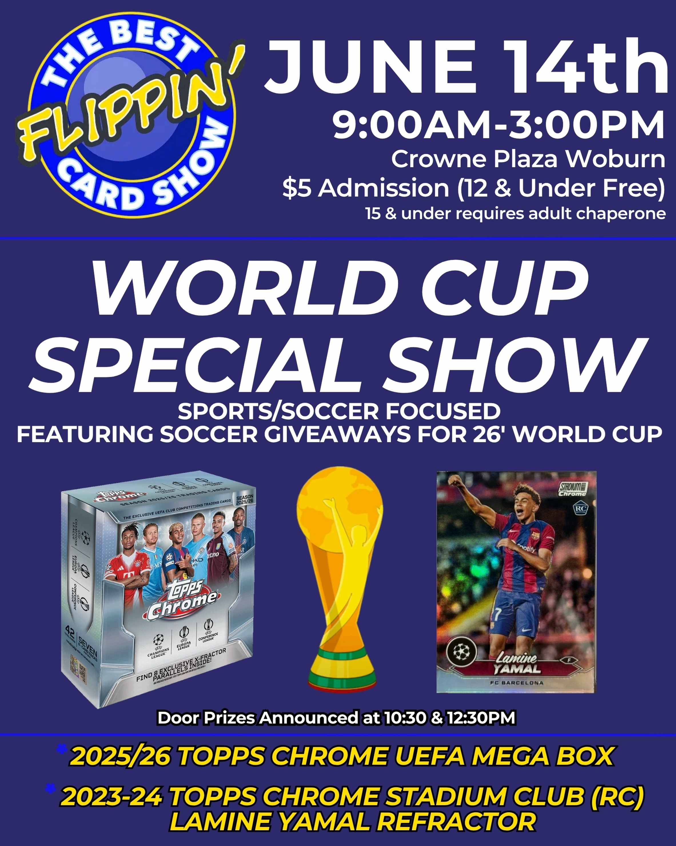 The Best Flippin' Card Show Facebook ad: The Best Flippin' World Cup Card Show