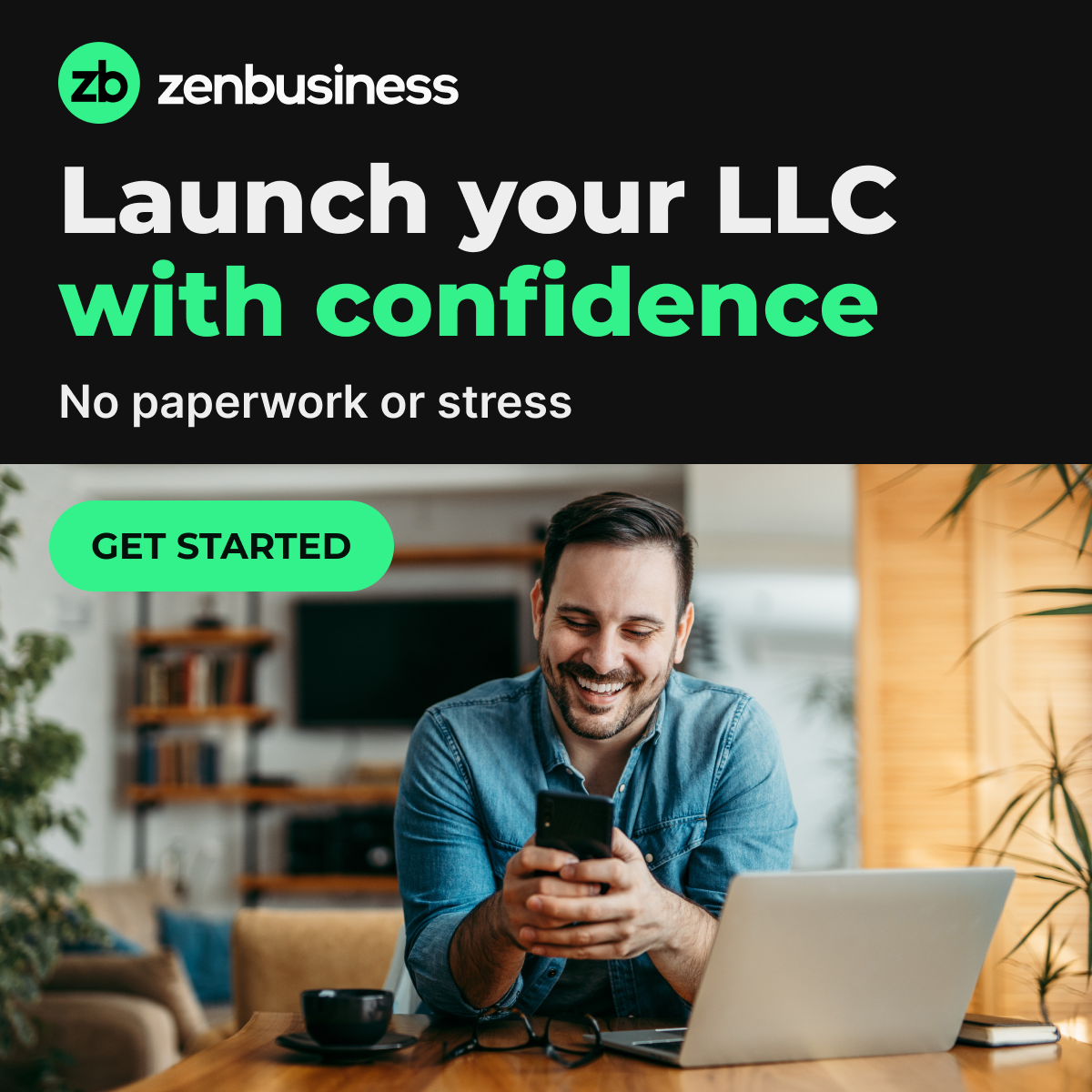 ZenBusiness Facebook ad