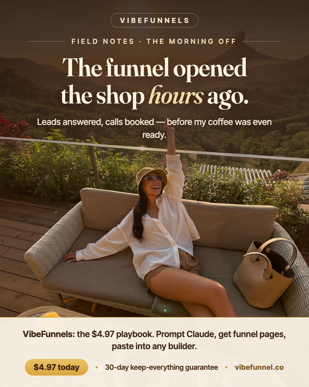 VibeFunnels Facebook ad