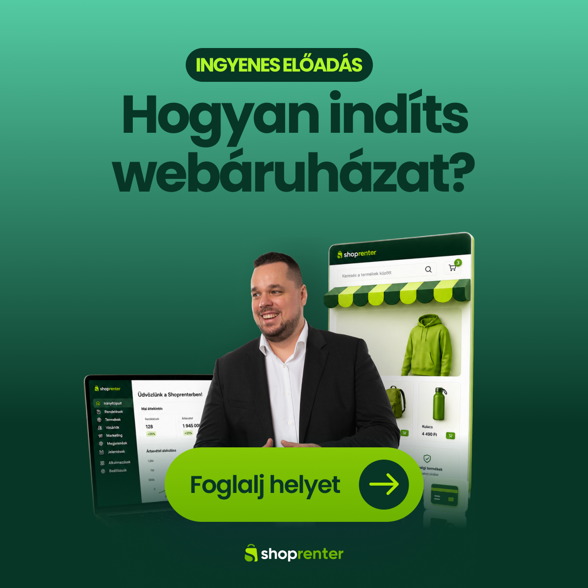 Shoprenter Facebook ad