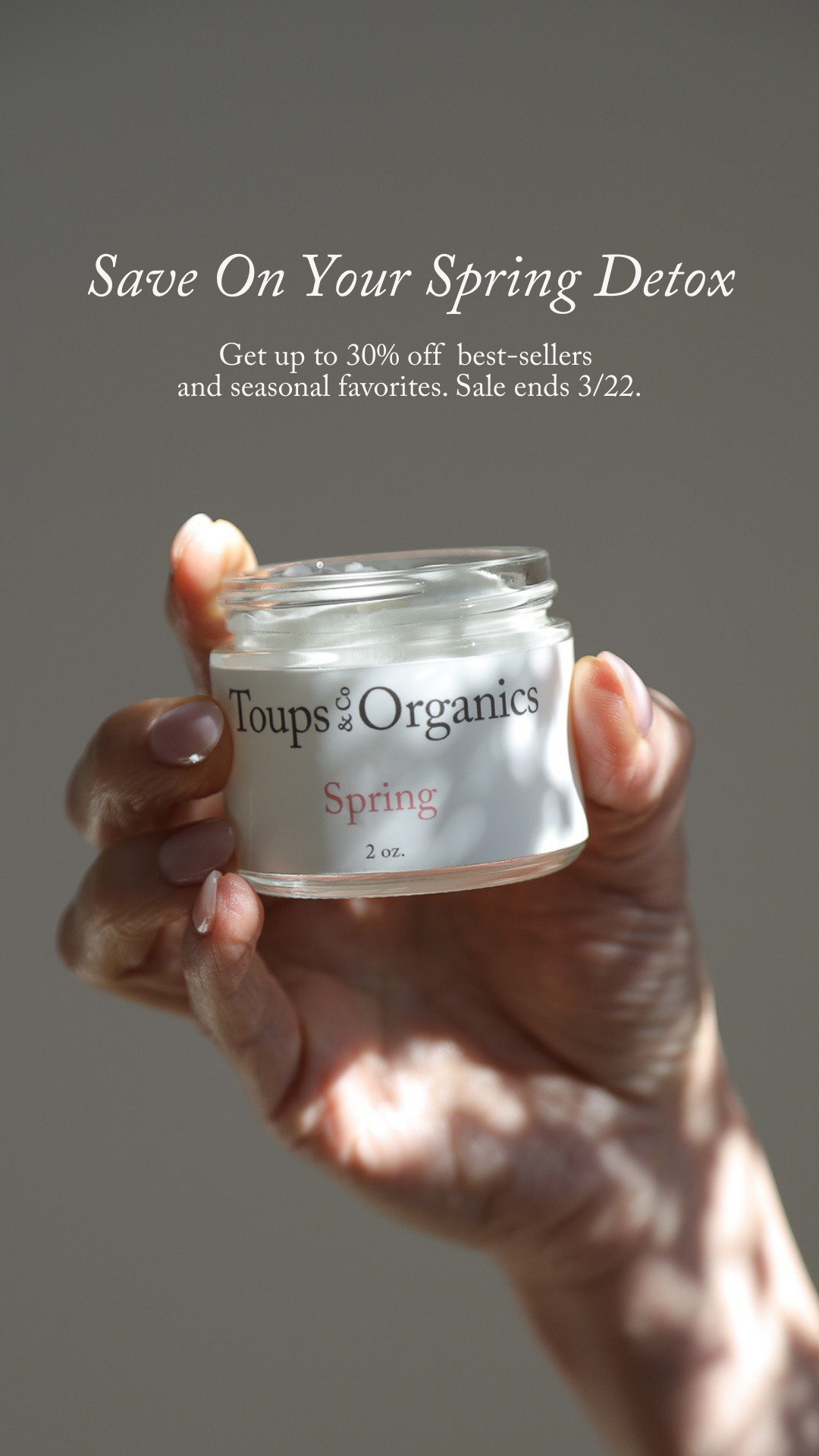 Toups and Co Organics Facebook ad