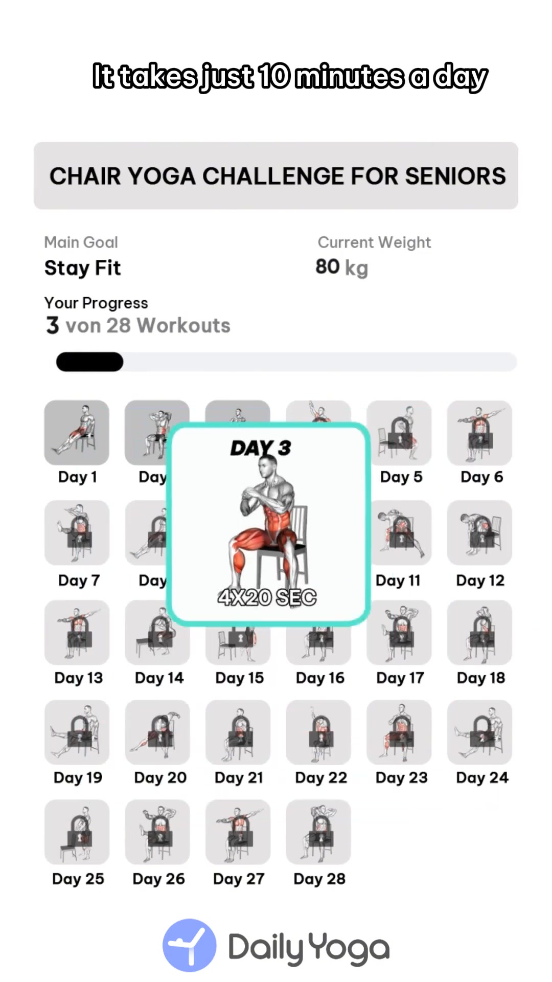 21-Day Muscle Workout Planner Facebook ad: Start Training!