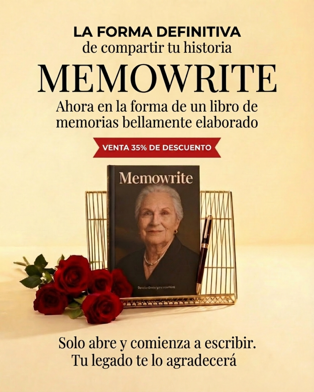 Memowrite Facebook ad