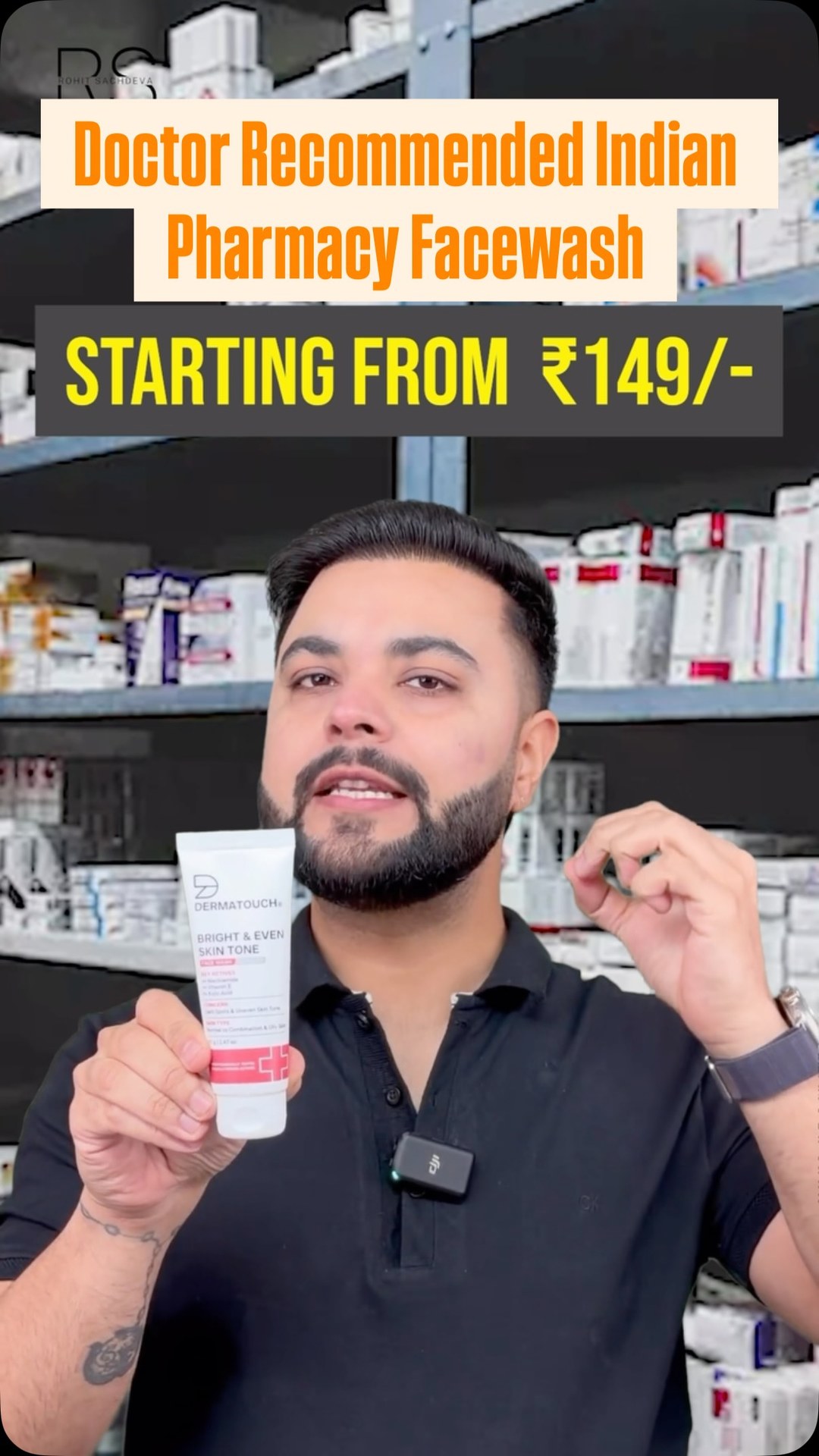 Dermatouch Facebook ad: Best Facewash to Reduce Pigmentation, Tanning & Glowing…