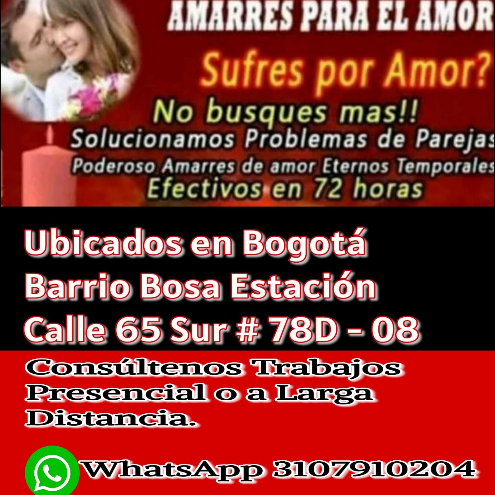 Llanero Bautista Facebook ad: Amarres de Amor https://wa.me/573107910204