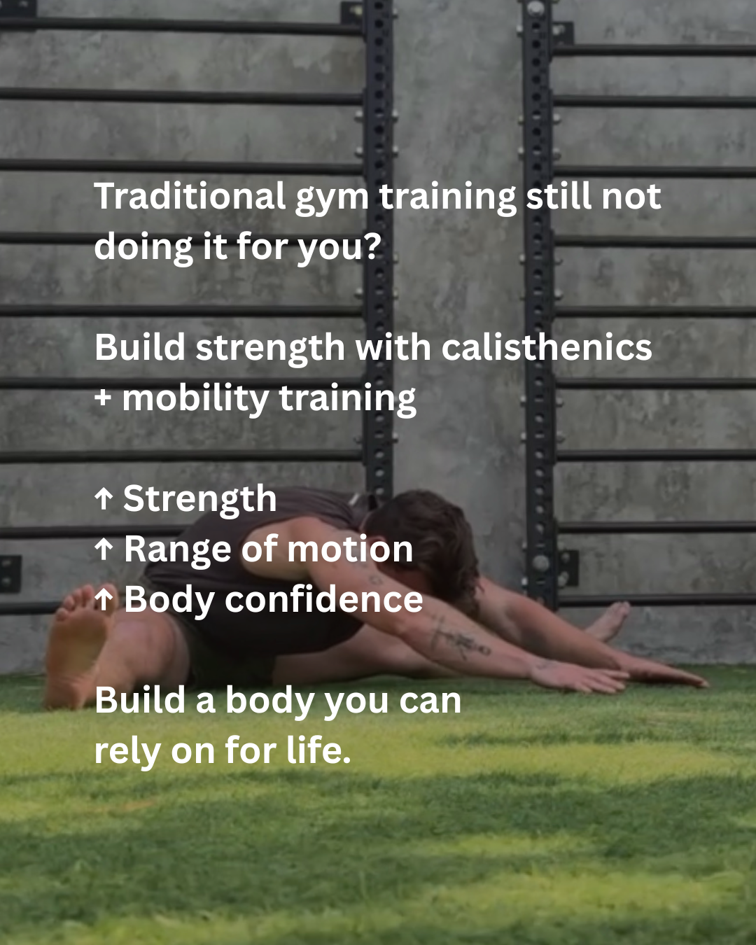 Movessa Facebook ad: Train Differently. Get Better Results.
