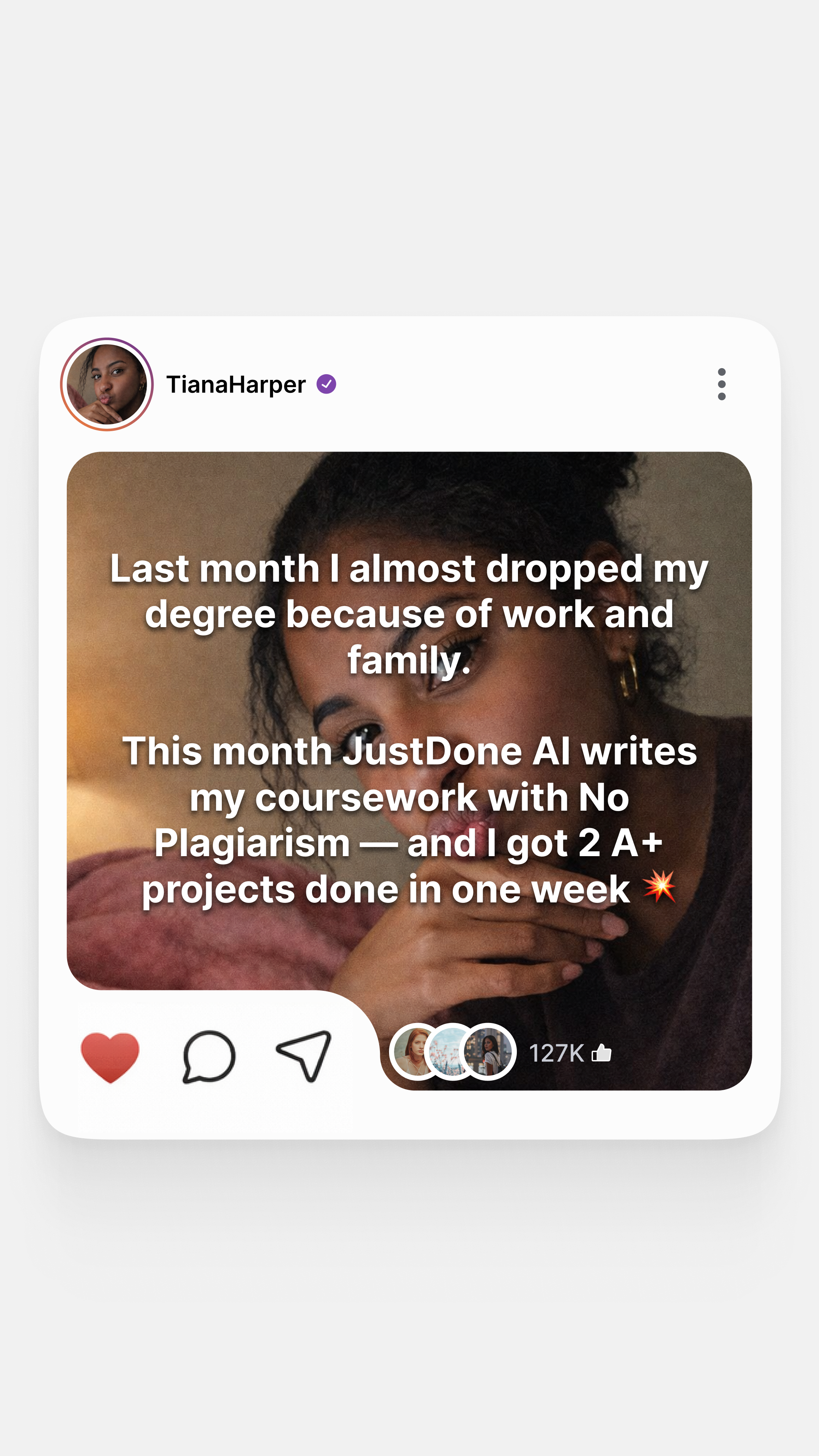 Justdone: All-in-one AI tool  Facebook ad