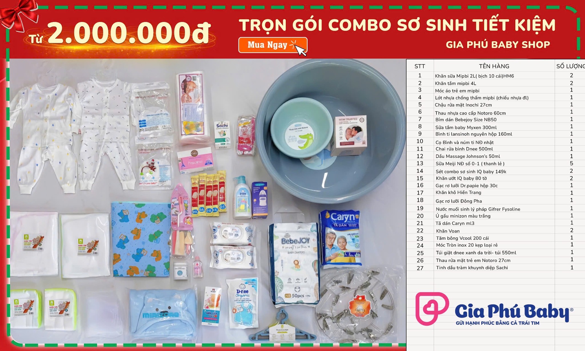 Gia Phú baby Facebook ad