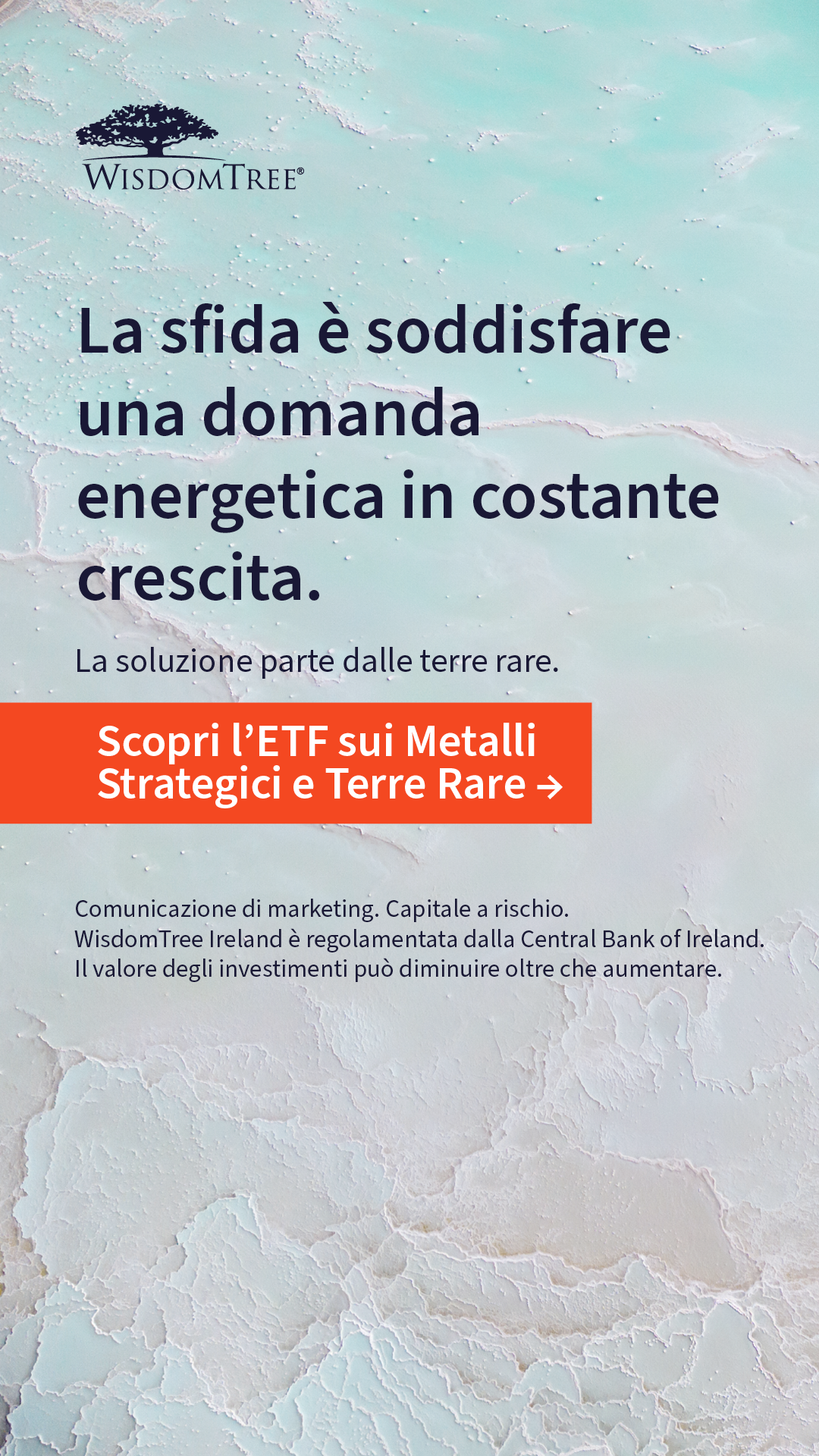 WisdomTree in Europe Facebook ad
