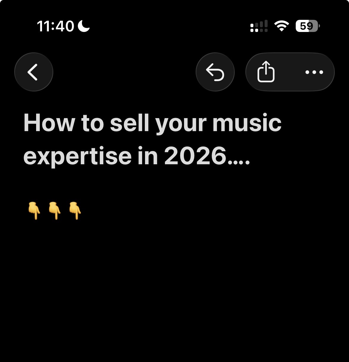 Artistpreneur Facebook ad