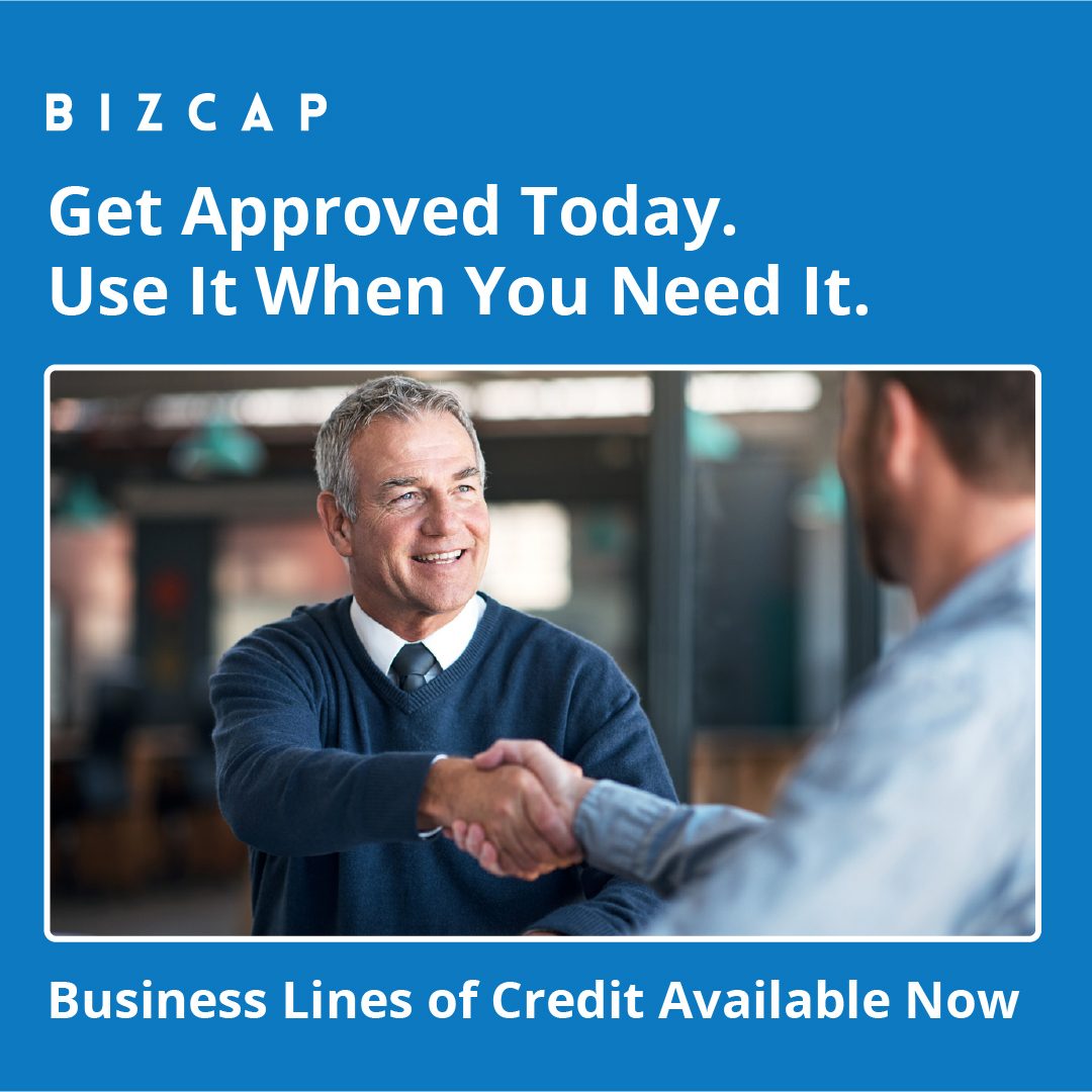 Bizcap Facebook ad: Ongoing access up to $750K when you need it.