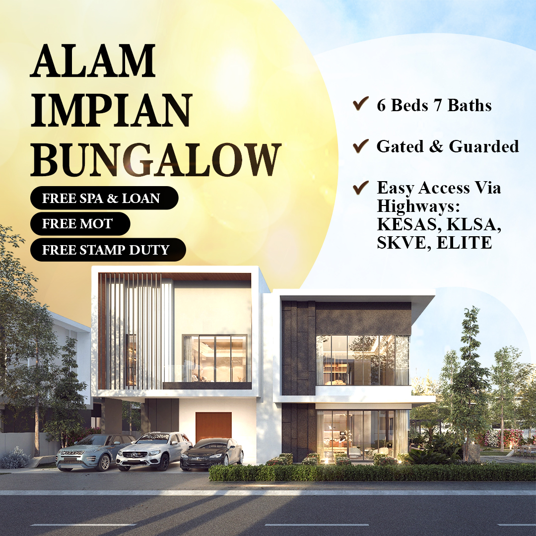 New Launching Landed House Kota Kemuning Facebook ad: FREEHOLD Bungalow & Semi-D in Alam Impian, no flood