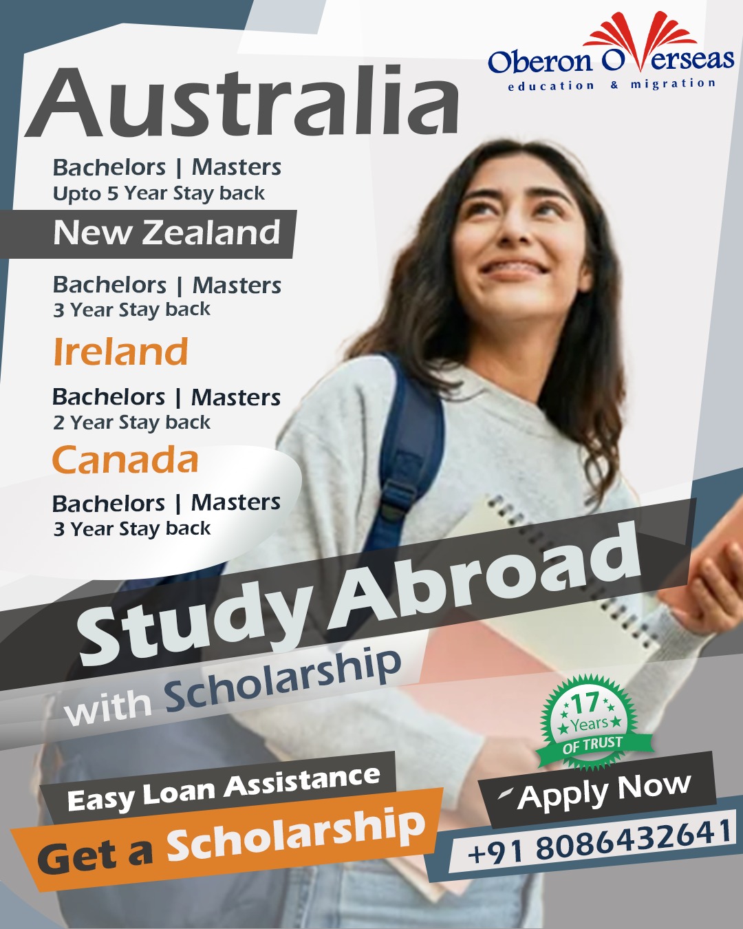 Oberon Overseas Education and Migration Consultants (P) Ltd Facebook ad