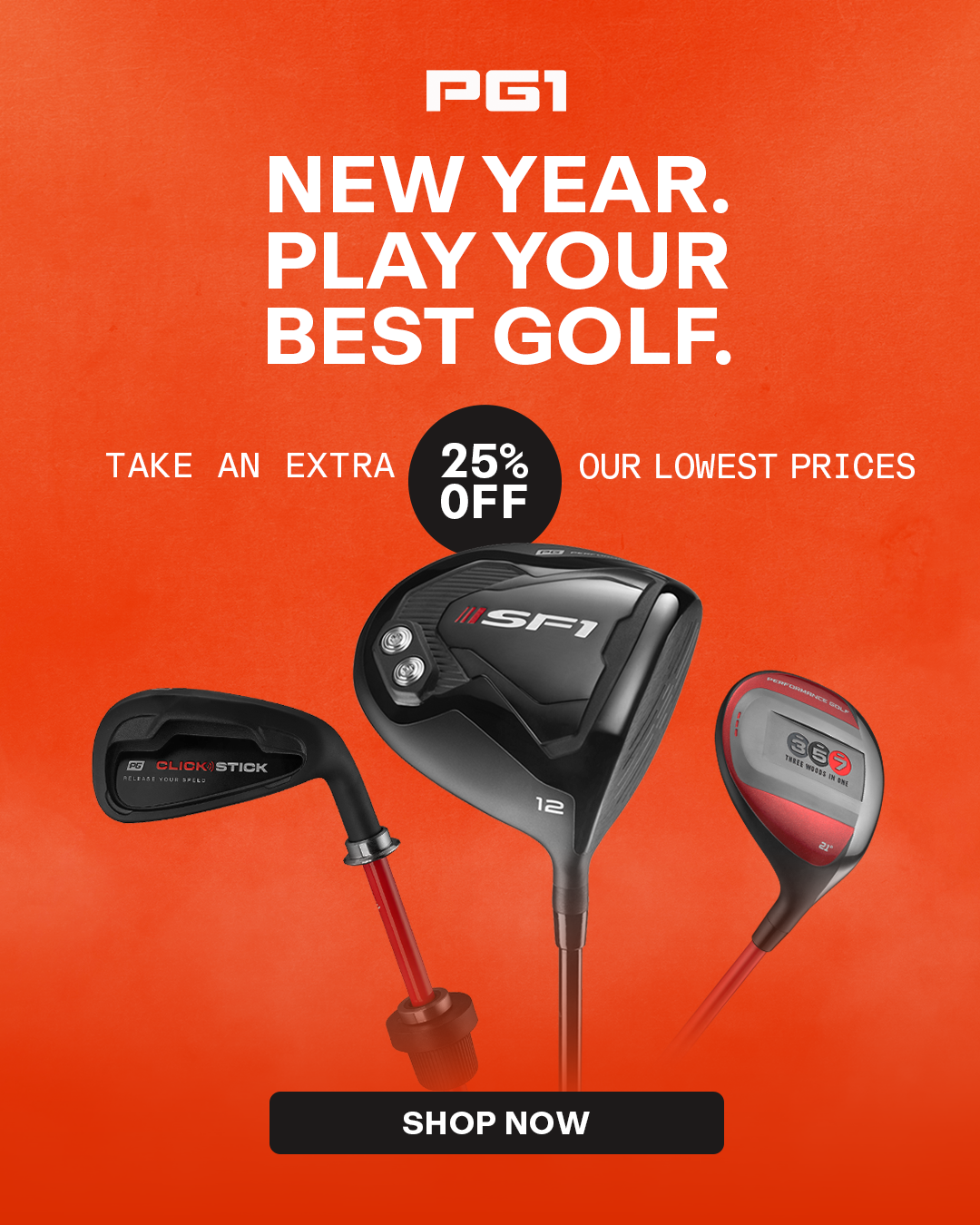 Performance Golf Facebook ad