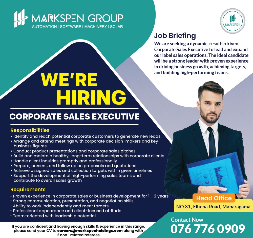 Markspen Group Facebook ad: We Are Hiring, Join Markspen Labels!