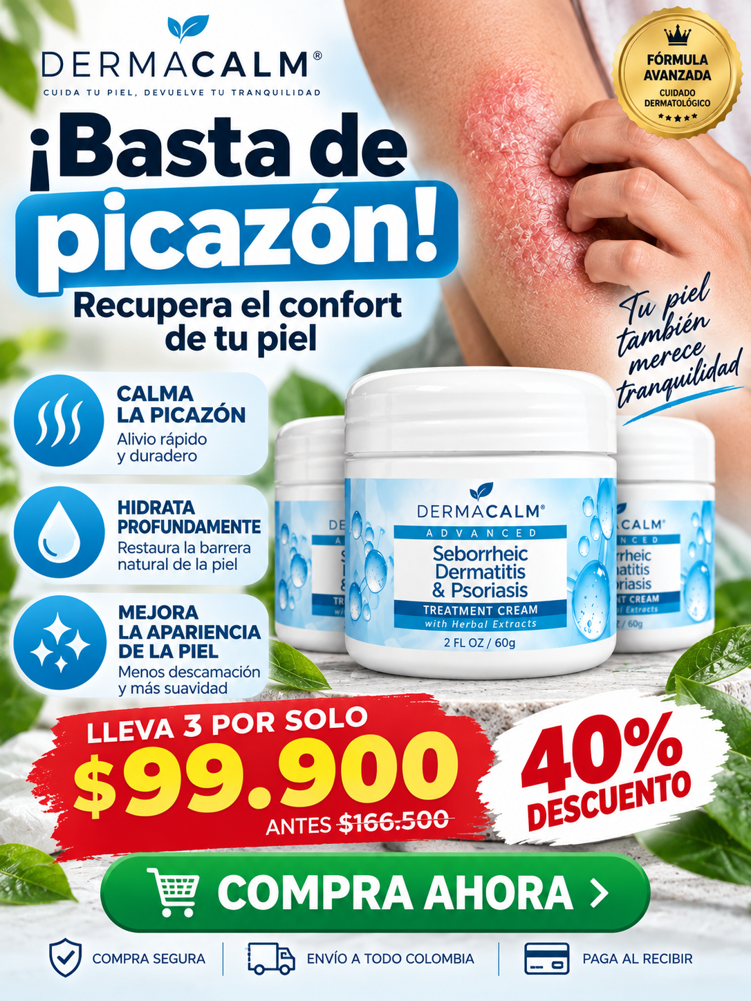 Emay Facebook ad: Compra ahora Lleva 3 y ahorra 40% y cuida tu piel