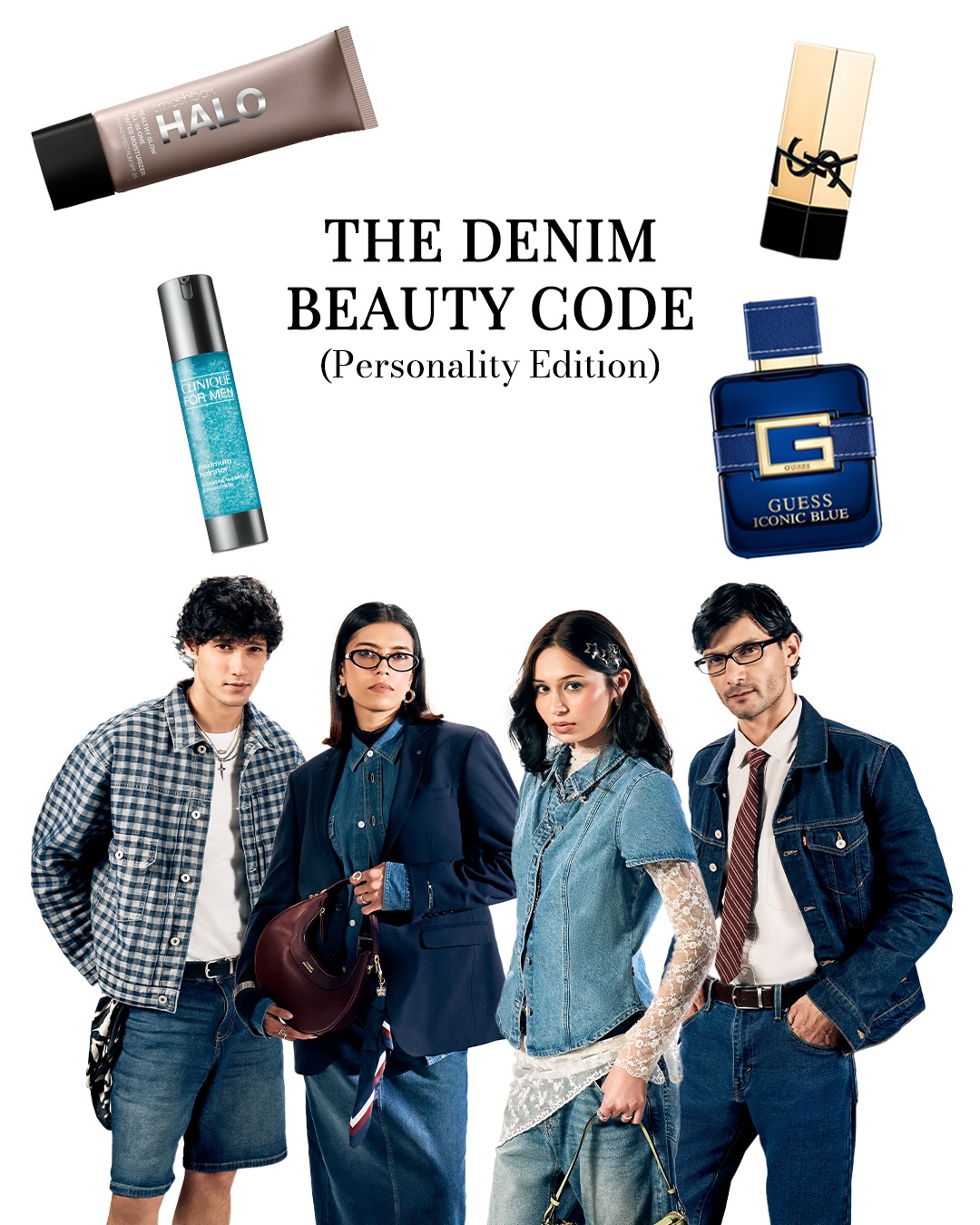 SSBeauty by Shoppers Stop Facebook ad: Denim, but make it beauty.