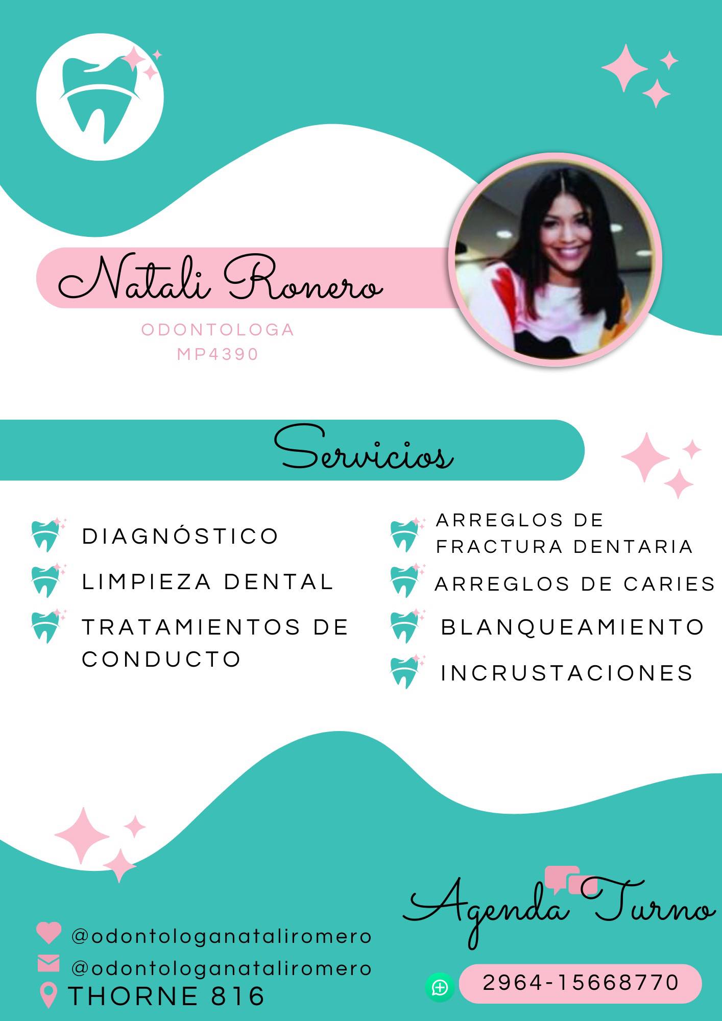 Odontóloga Natali Romero Facebook ad: NUEVAS DIRECCIONES