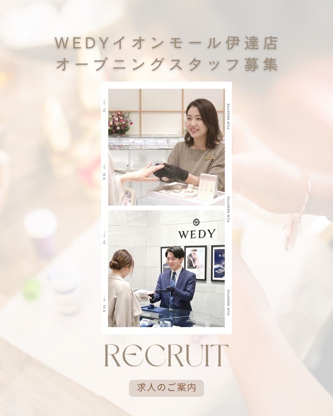 shinkodo_wedy_recruit Facebook ad: WEDYイオンモール伊達店オープニングスタッフ募集