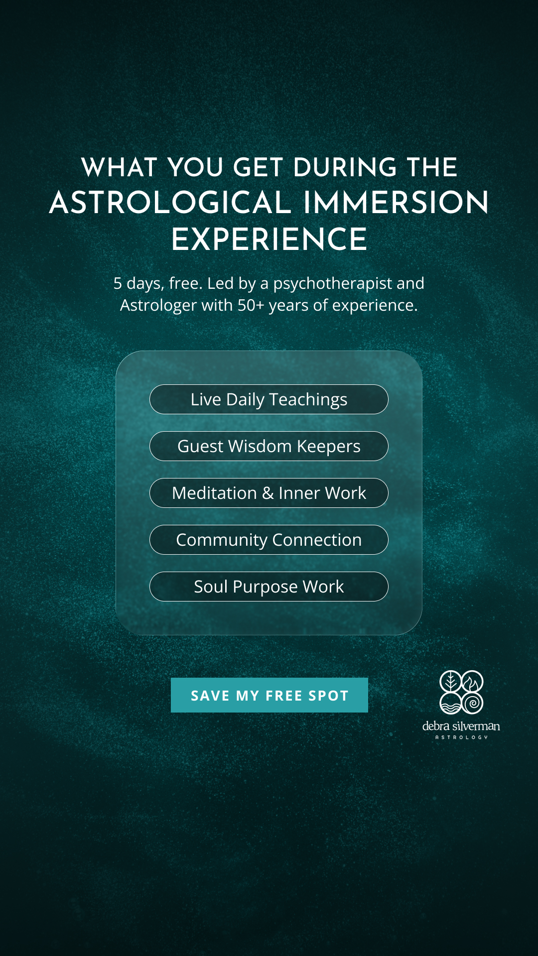 Debra Silverman Astrology Facebook ad from Jul 10, 2026