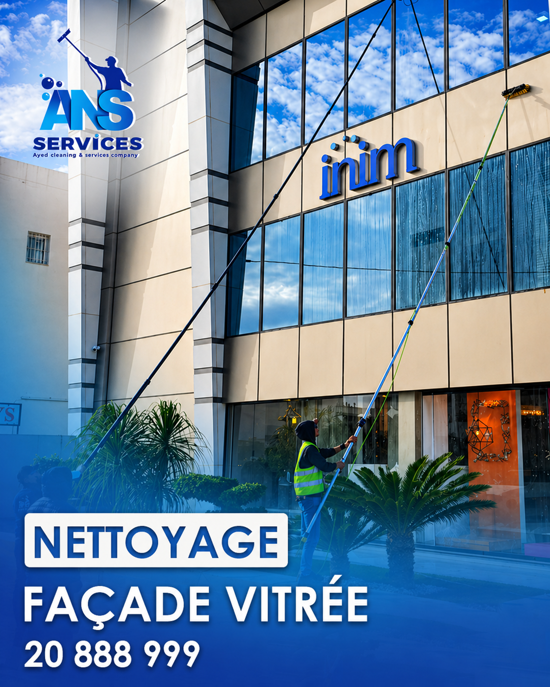 ANS Services Facebook ad: Nettoyage industriel