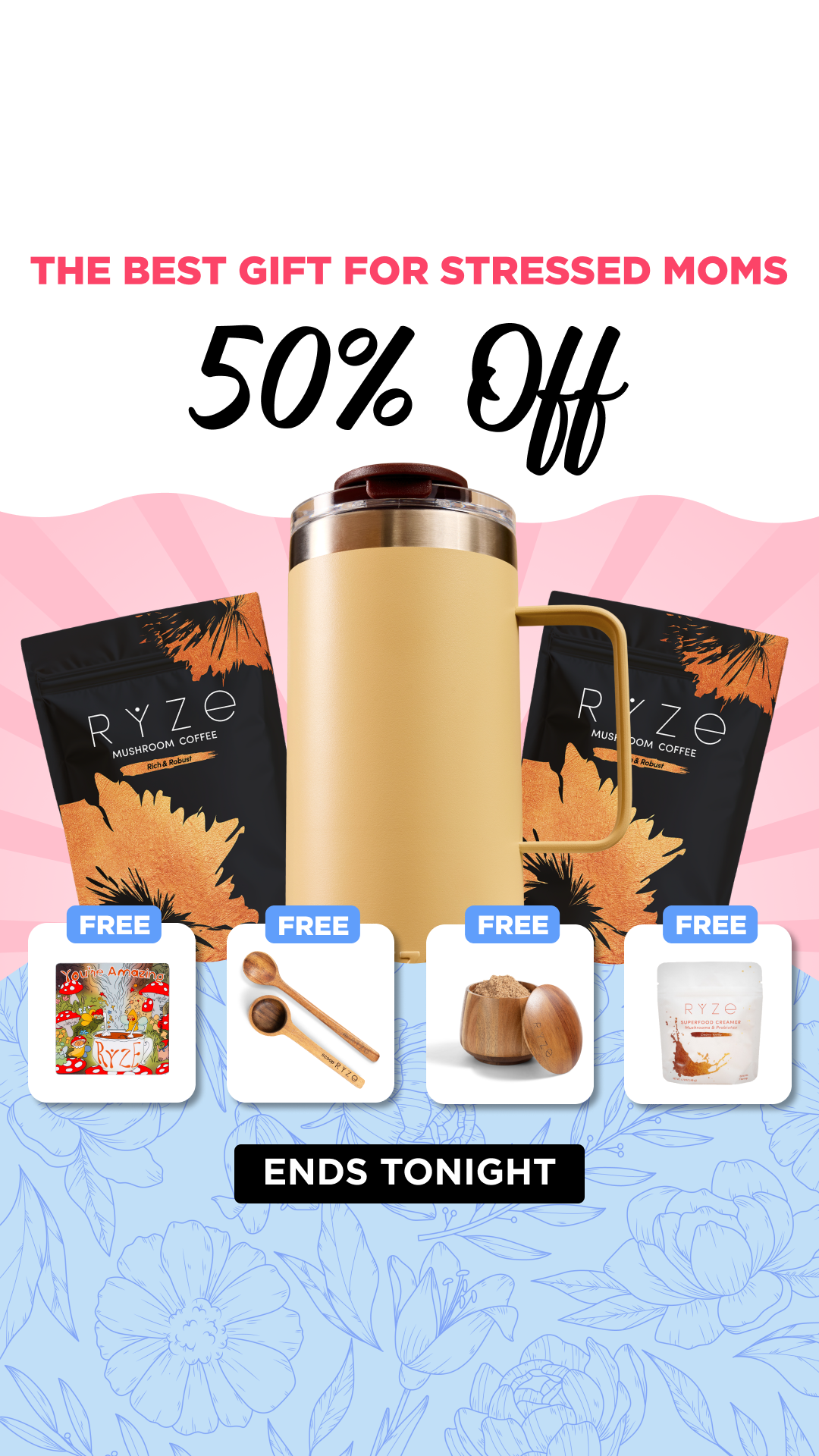 RYZE Superfoods Facebook ad