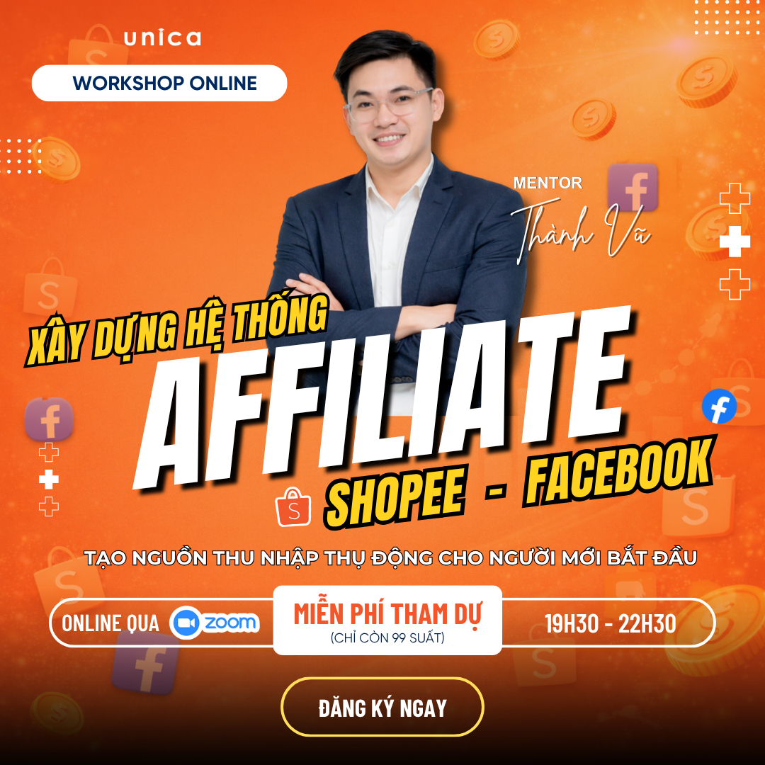 Thực Chiến Affiliate Cùng Thành Vũ Facebook ad: Nhận vé tham dự MIỄN PHÍ tại đây ->