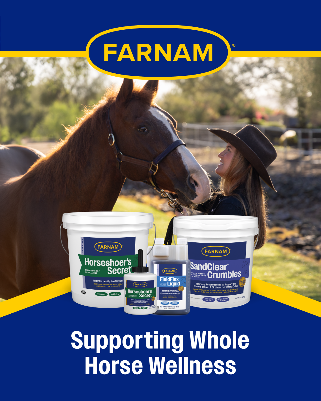 Farnam Horse Facebook ad: Support Their Foundation