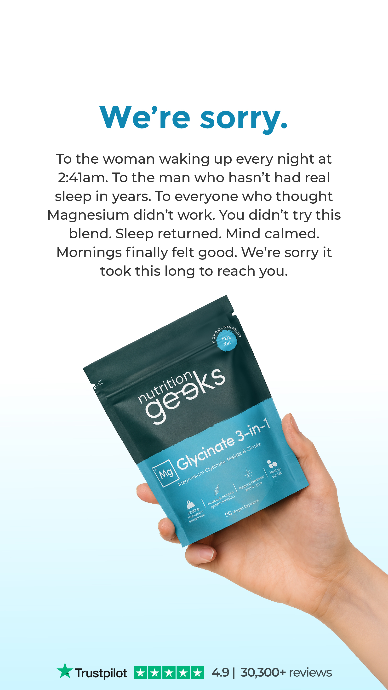 Nutrition Geeks Facebook ad