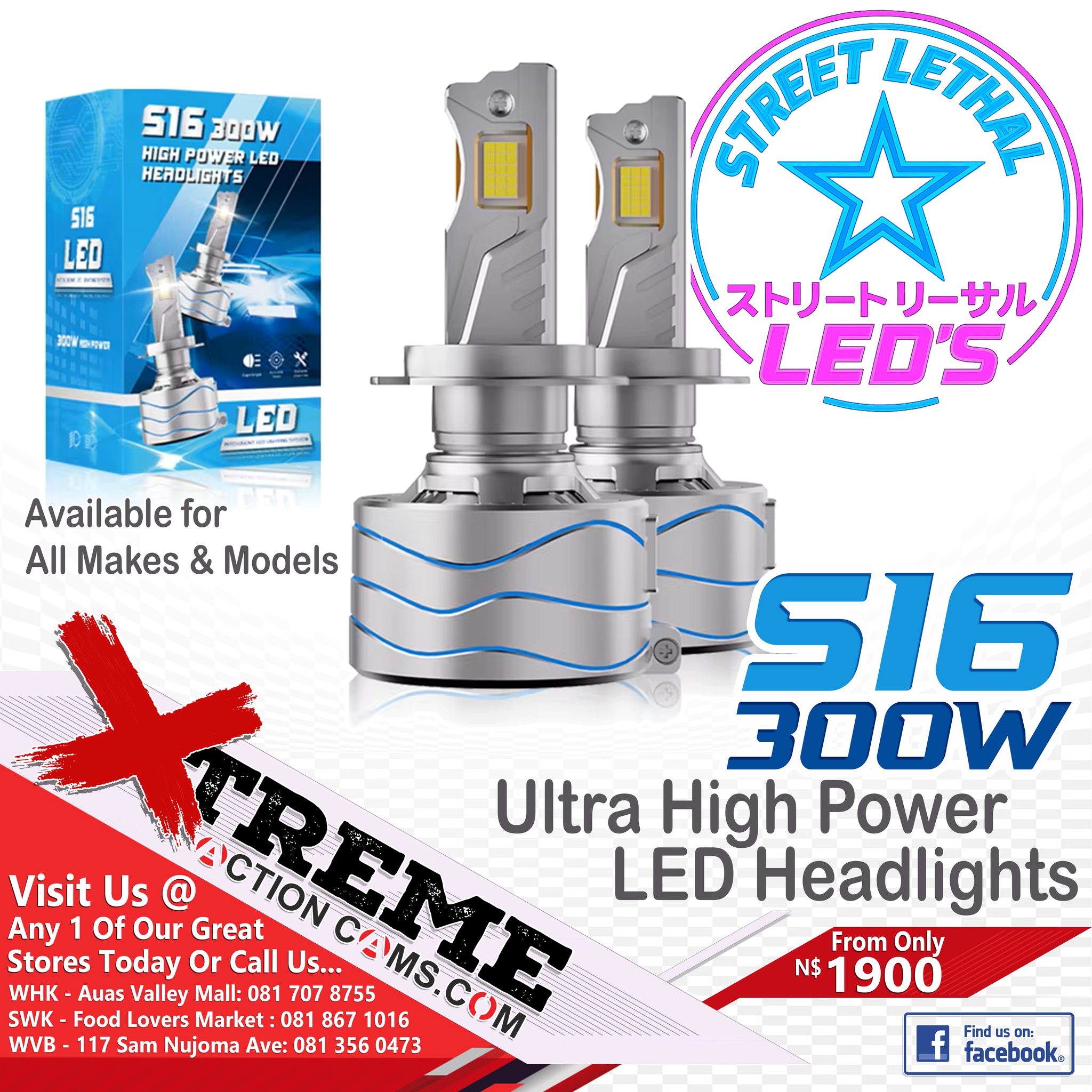 Xtreme Action Cams Namibia Facebook ad
