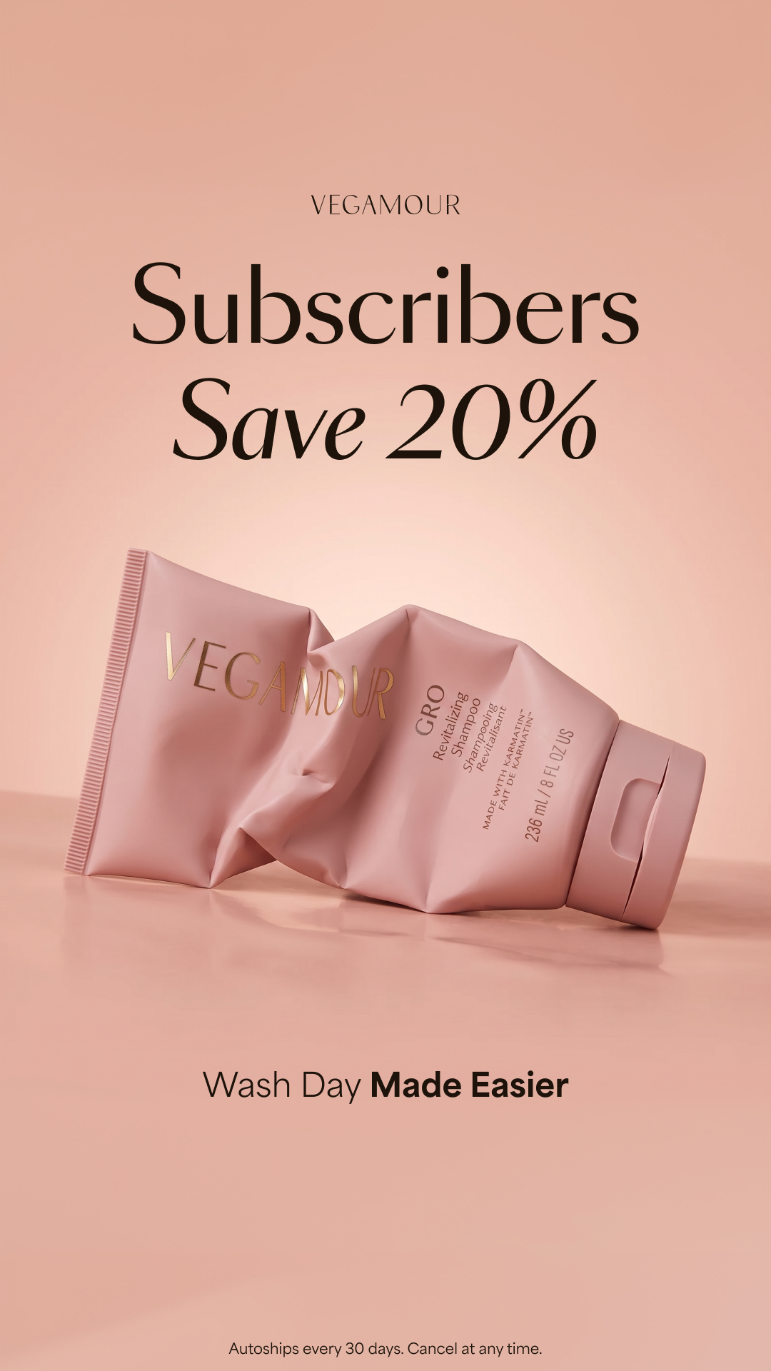 Vegamour Facebook ad
