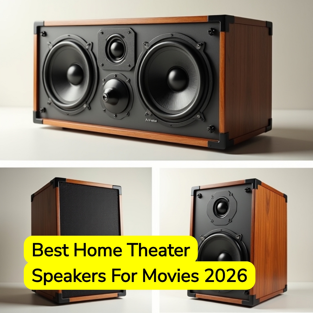 AnswersGuide Explore Facebook ad: Best Home Theater Speakers For Movies 2026.