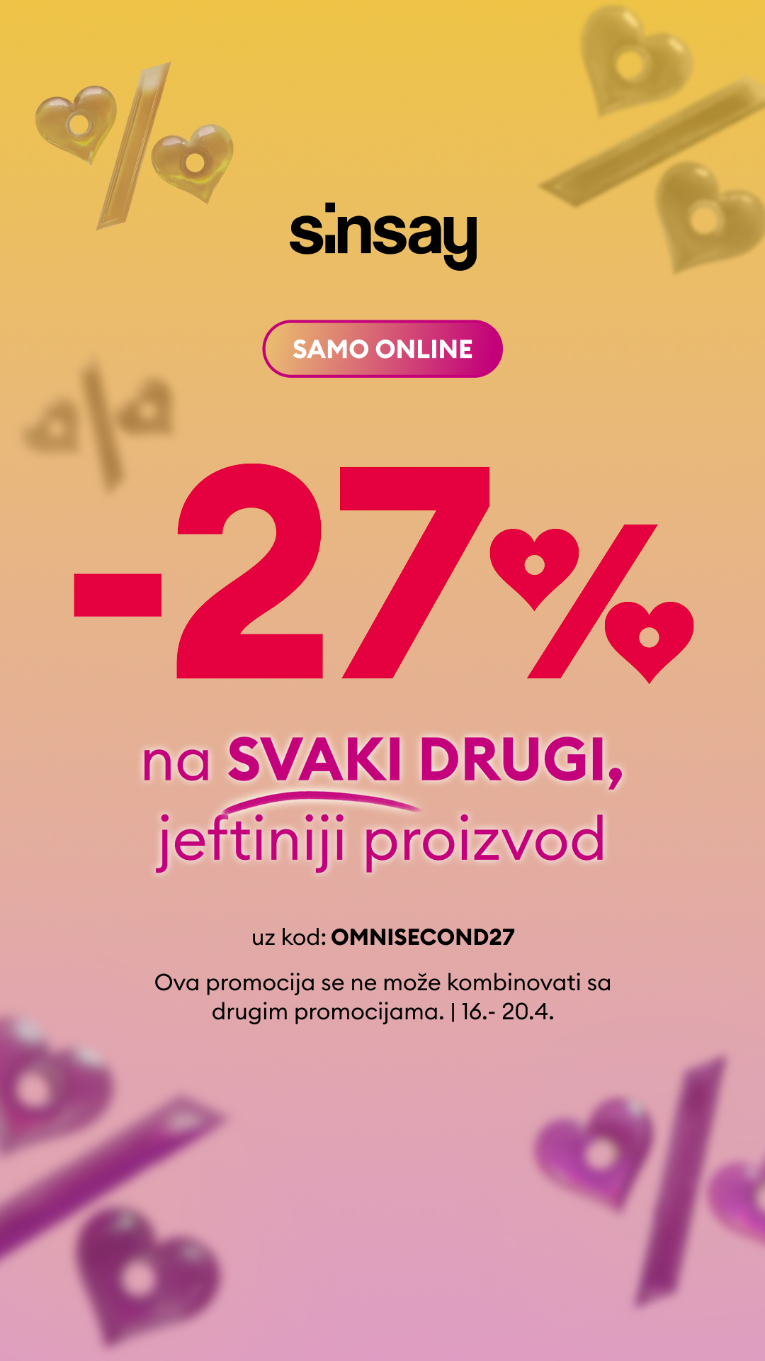 Sinsay Facebook ad