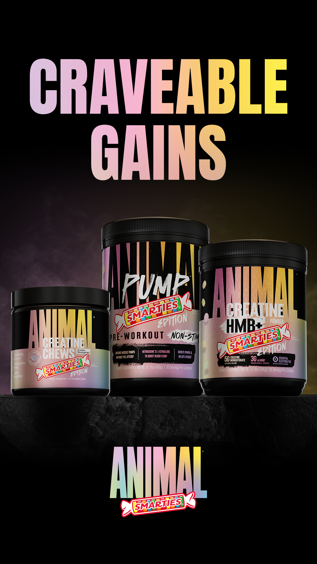 The Official Animal Pak page Facebook ad