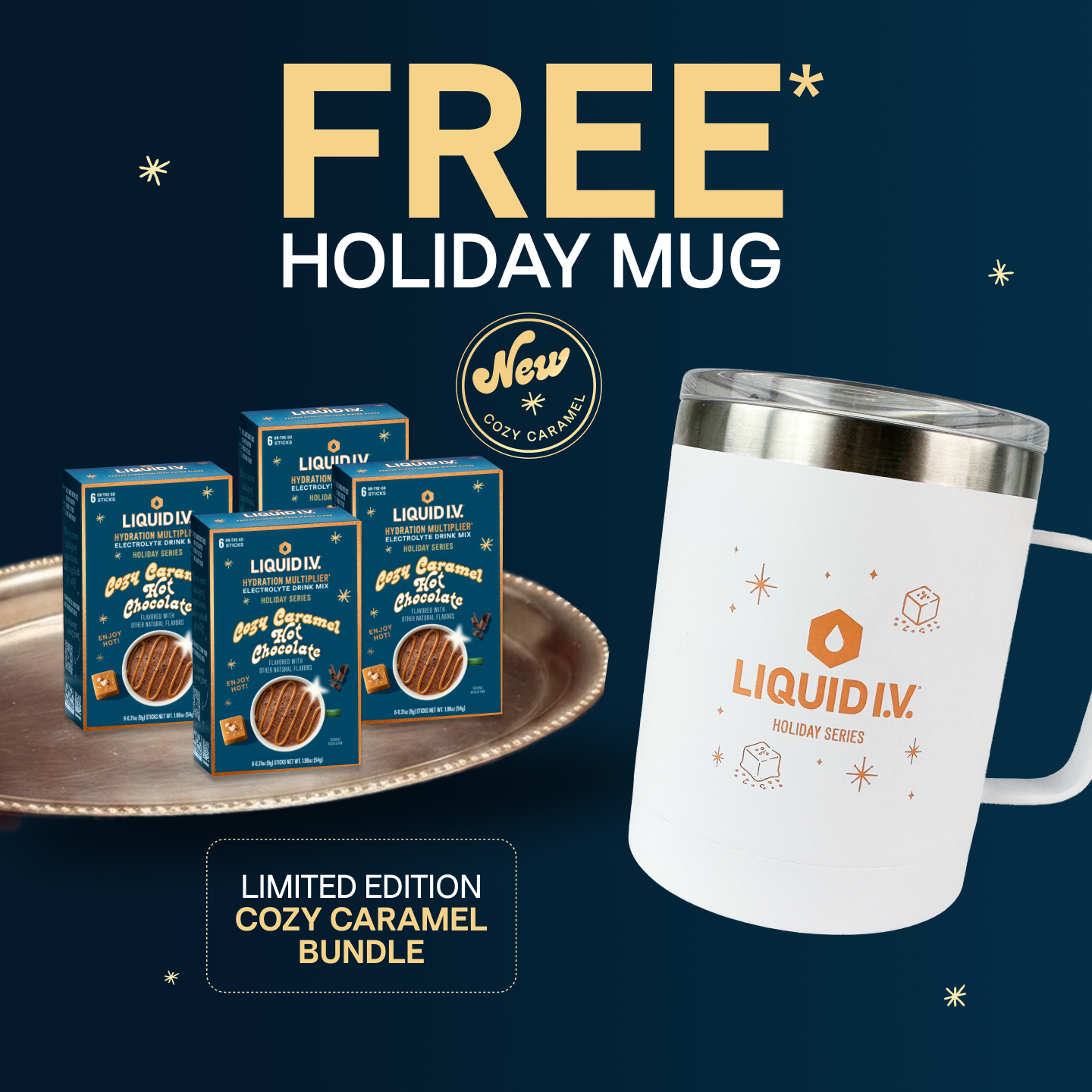 Liquid I.V. Facebook ad: FREE* Limited Edition Mug