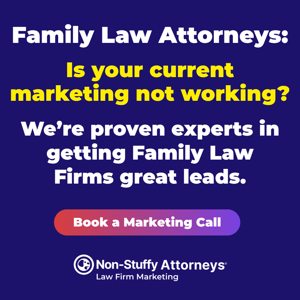 Non-Stuffy Attorneys Facebook ad: Discover Family Law Firm Leads Solutions