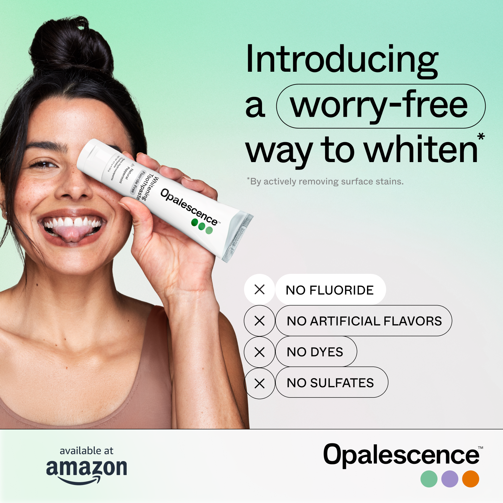 Opalescence Facebook ad: Fluoride Free Toothpaste