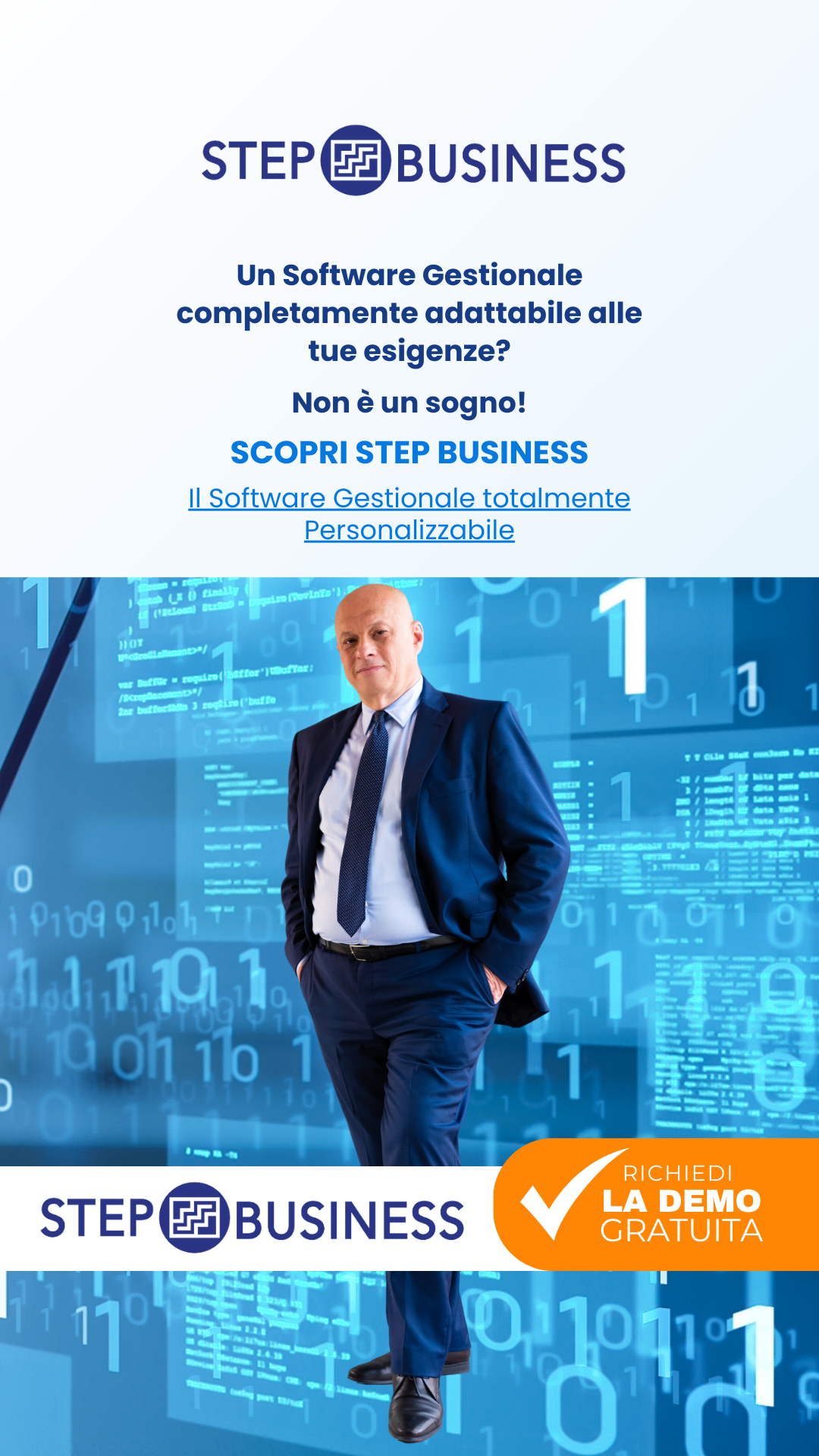 Step Business Facebook ad from May 2, 2024