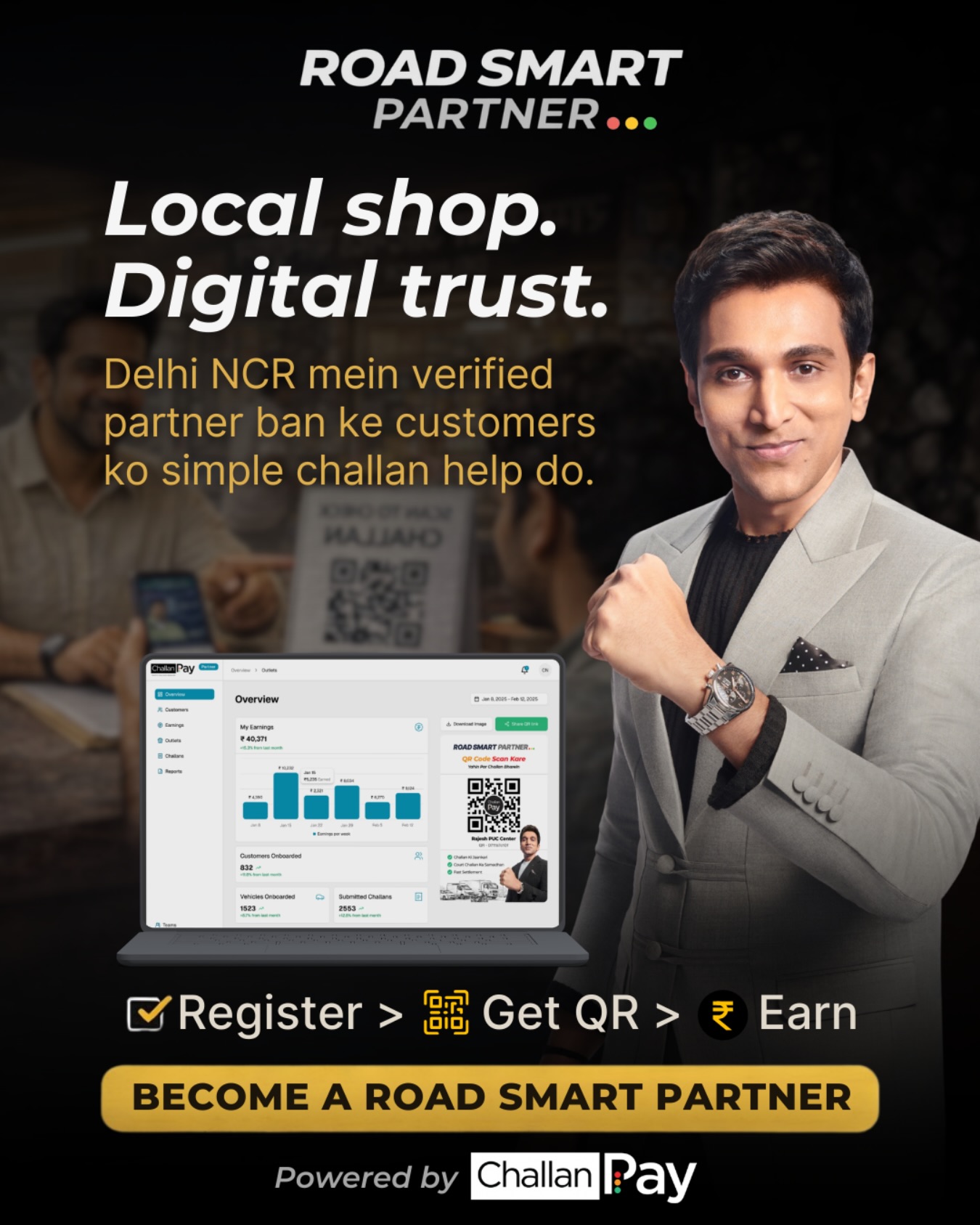 Road Smart Partner Facebook ad: Road Smart Partner Program | Earn Commission on Challan…