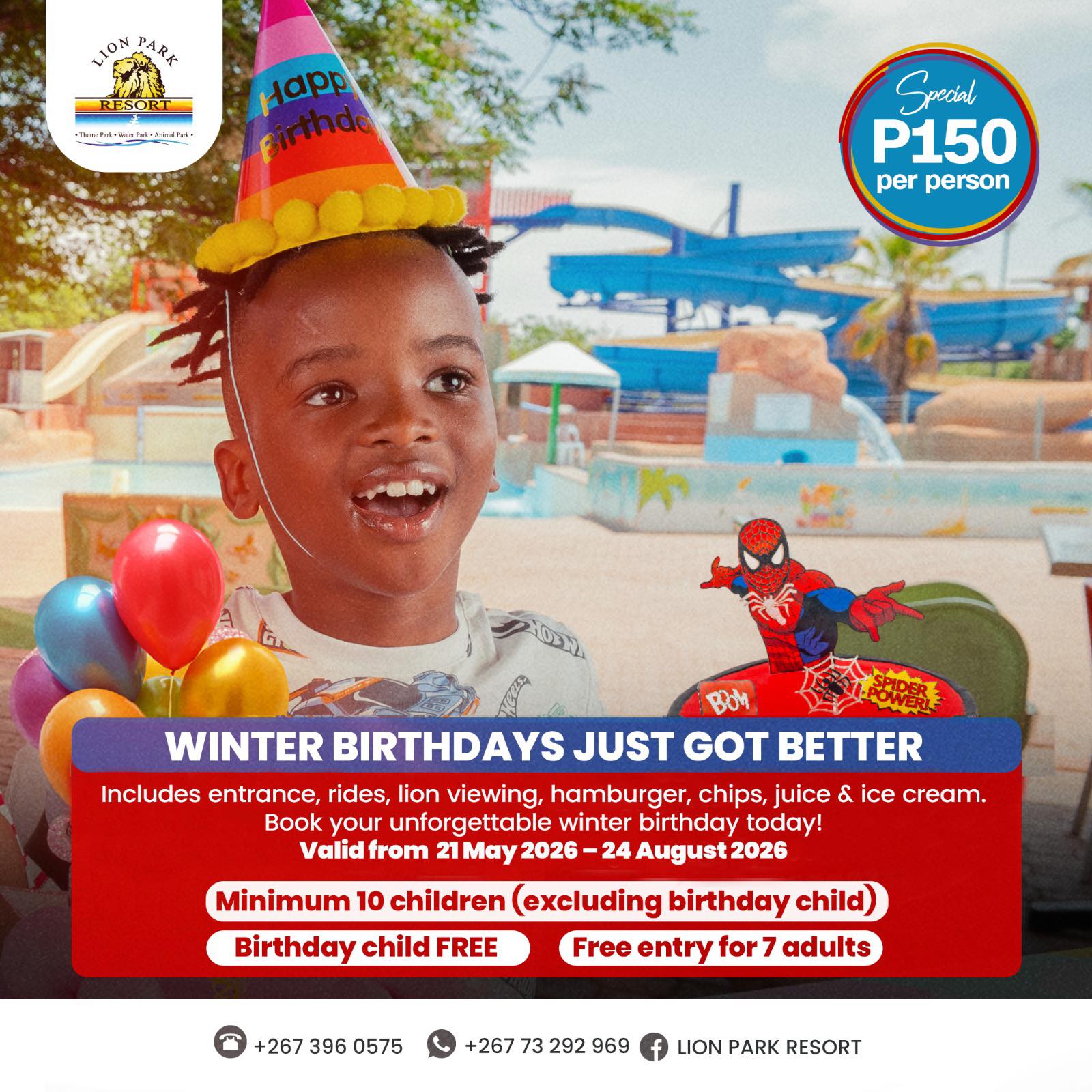 Lion Park Resort Facebook ad