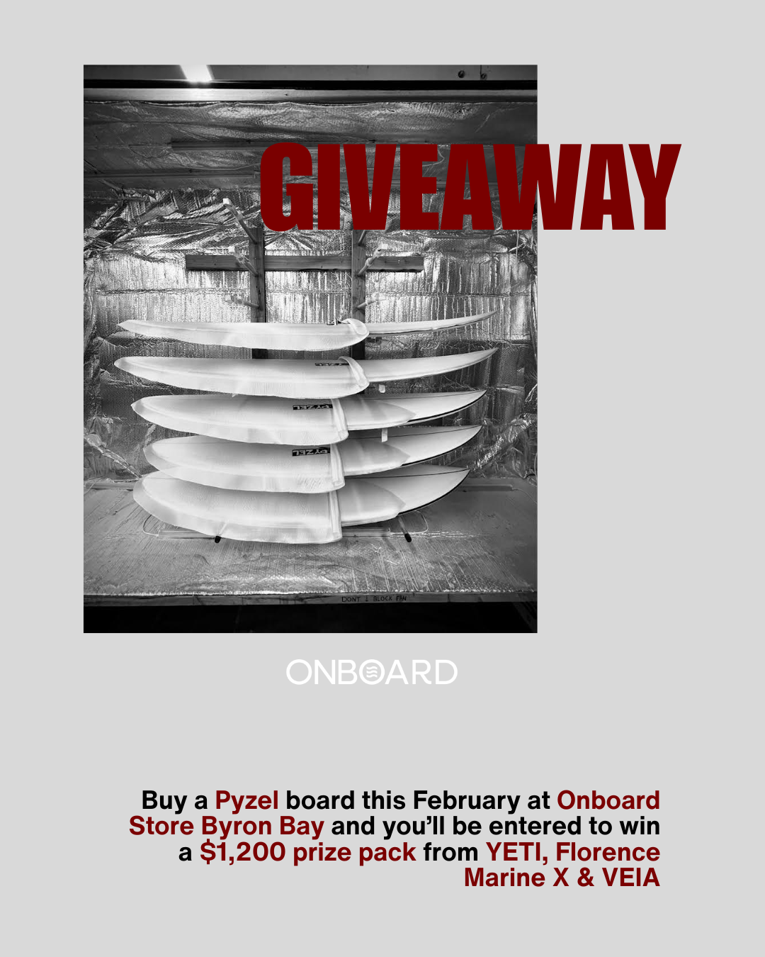 Onboard Store Byron Bay Facebook ad from Feb 5, 2026