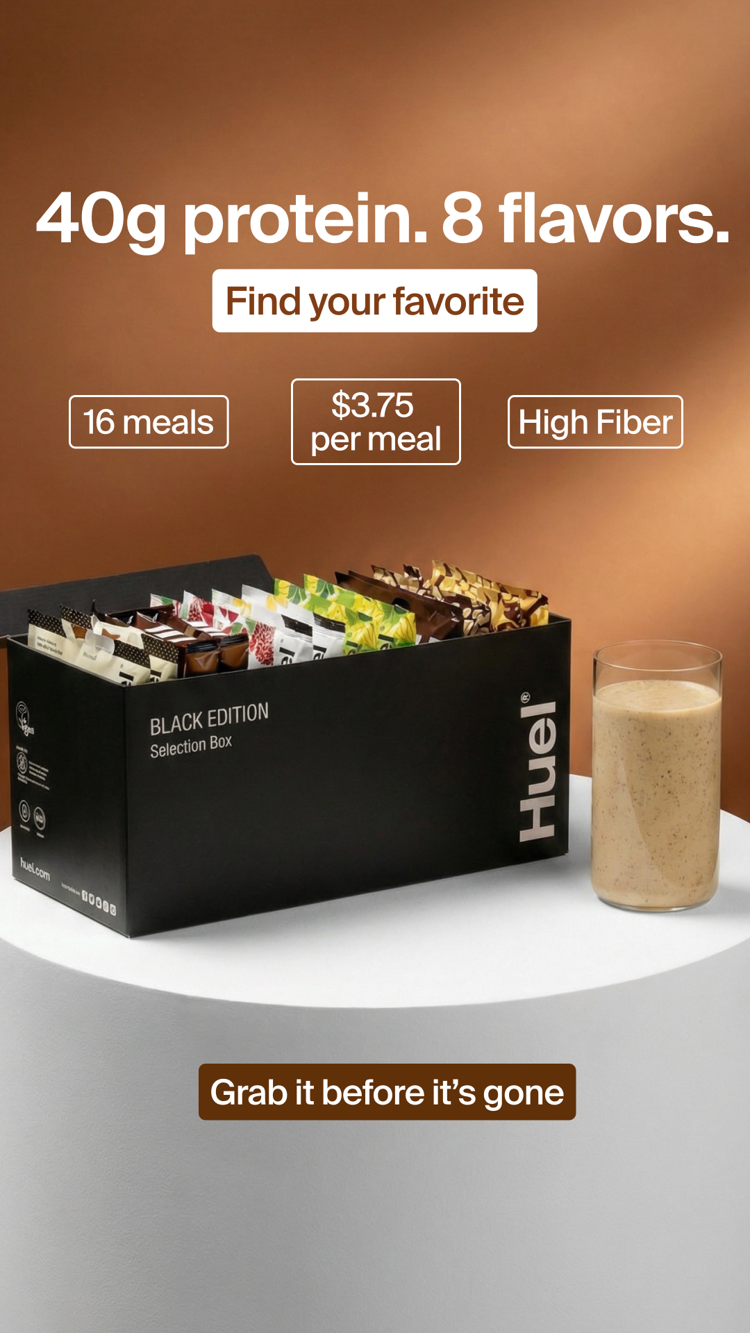 Huel Facebook ad