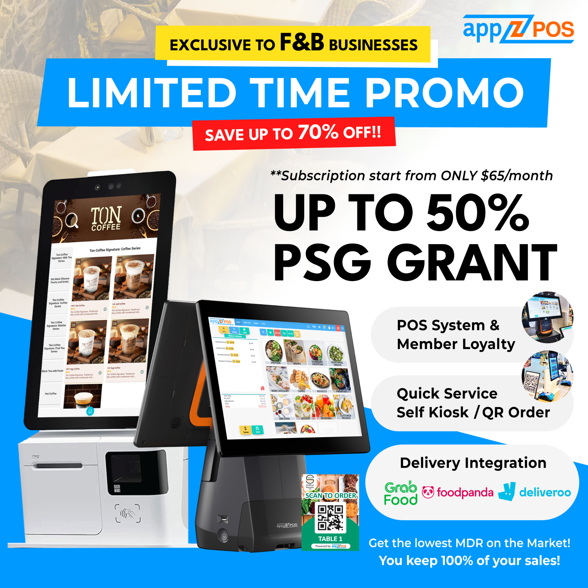 Appzpos POS System Singapore Facebook ad from Nov 9, 2025
