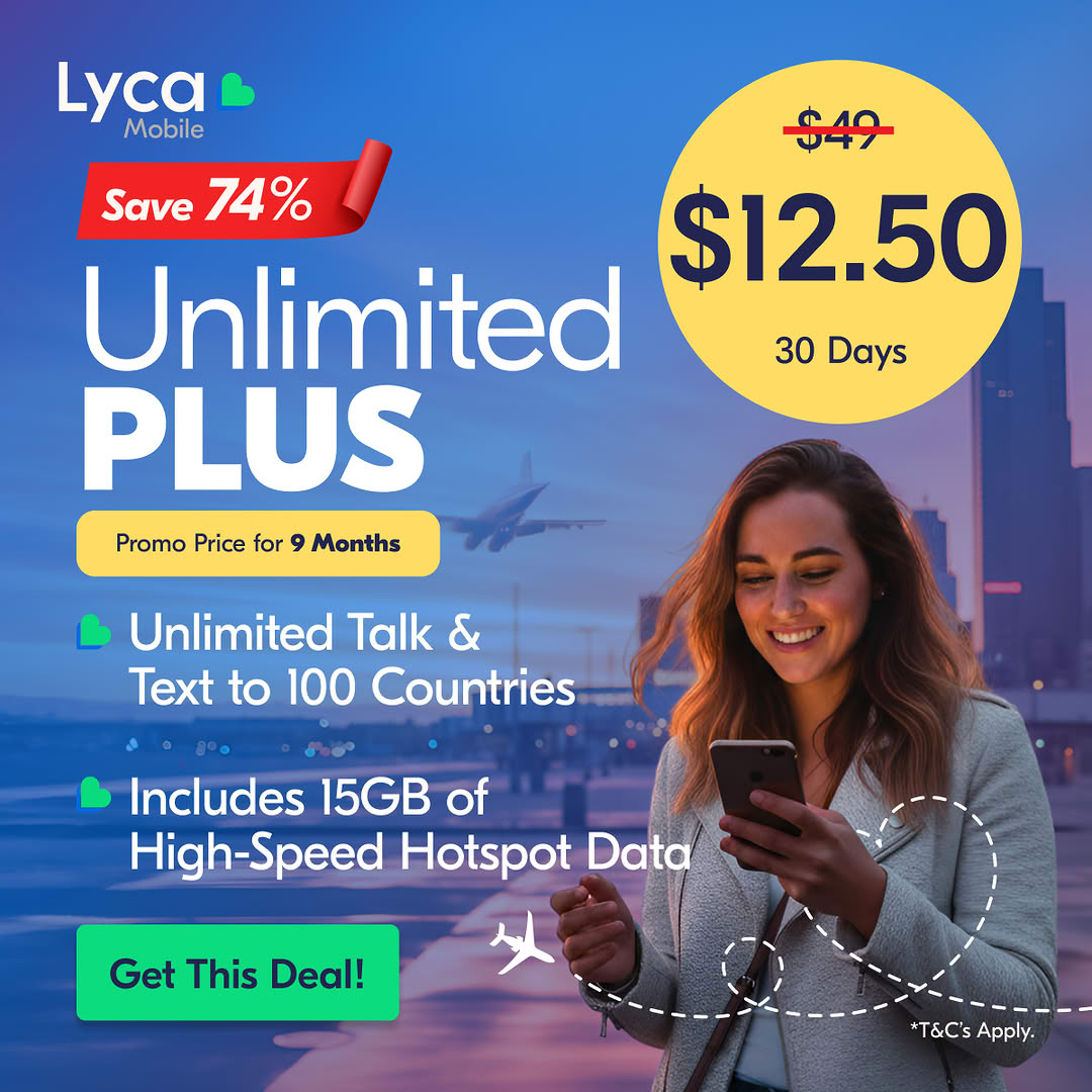 Lycamobile USA Facebook ad