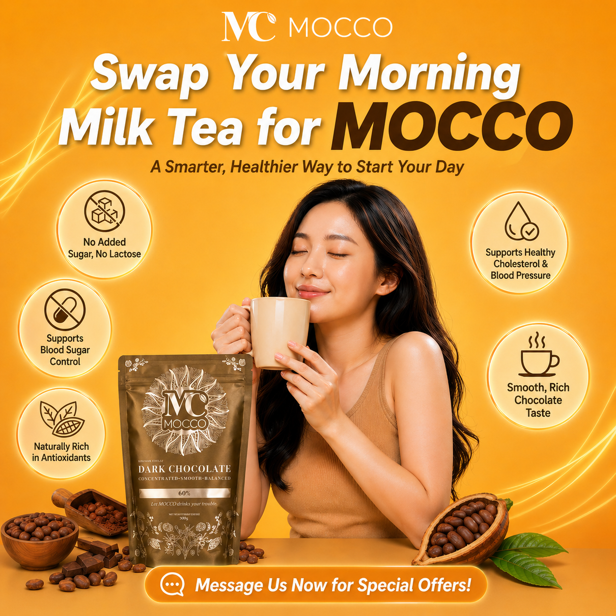 MOCCO-Natural Dark Chocolate Facebook ad